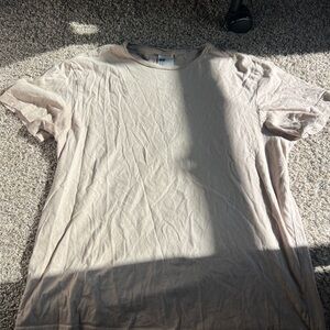 H&M Light Beige Short Sleeve Tee
